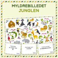 Læringsspil Myldrebilledet - Junglen