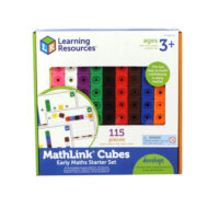 MathLink Cubes aktivitetssæt – æske med 100 klodser og 15 dobbeltsidede aktivitetskort
