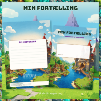 Bagsiden med feltet Om historien til barnets korte resumé