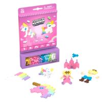Puzzle by Number Aktivitetssæt Eventyr – opgavehæfte med 125 brikker og samlede eventyrfigurer