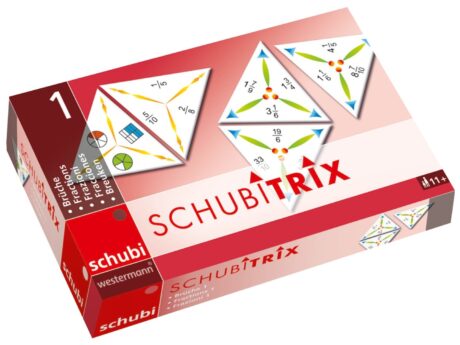 SCHUBITRIX brøker – æske med trekantbrikker fra SCHUBI Westermann