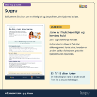 Faktakortet om Sugru og Jane ní Dhulchaointigh og hendes hold fra 2009, hvor en formbar lim bliver til fleksibel silikonegummi, man kan reparere med