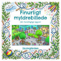 Forside til det finurlige myldrebillede om frikvarter i skolegården