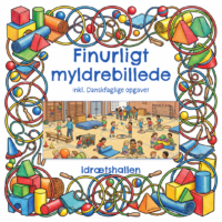 Forside til det finurlige myldrebillede om idrætshallen
