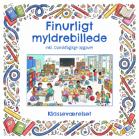 Forside til det finurlige myldrebillede om inde i klasseværelset
