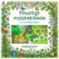 Forside til det finurlige myldrebillede om legepladsen