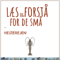 Forsiden til LæsogForstå - for de små om hesterejen med en tegning af hesterejen