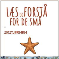Forsiden til LæsogForstå - for de små om søstjernen med en tegning af søstjernen